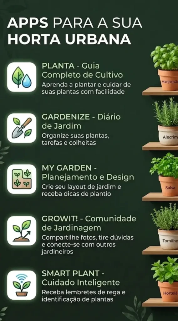 Apps para cuidar de sua horta urbana