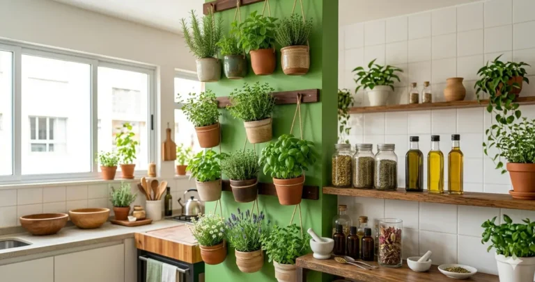 Horta Vertical de Ervas Medicinais