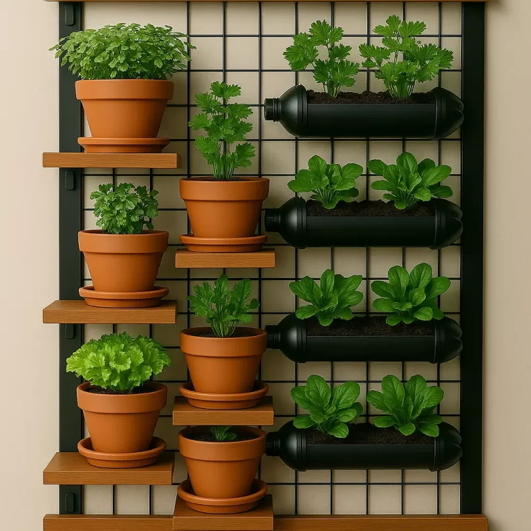 O poder das mini-hortas verticais: ideias para pequenos apartamentos