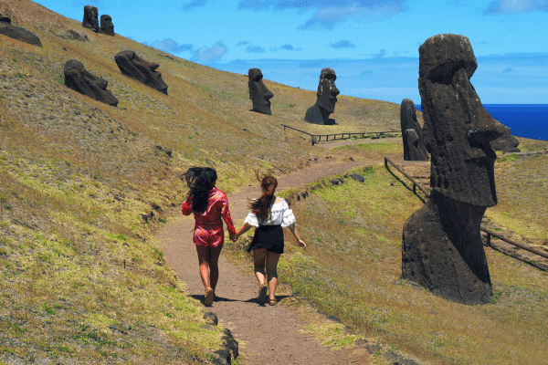 Os Moais da Ilha de Páscoa