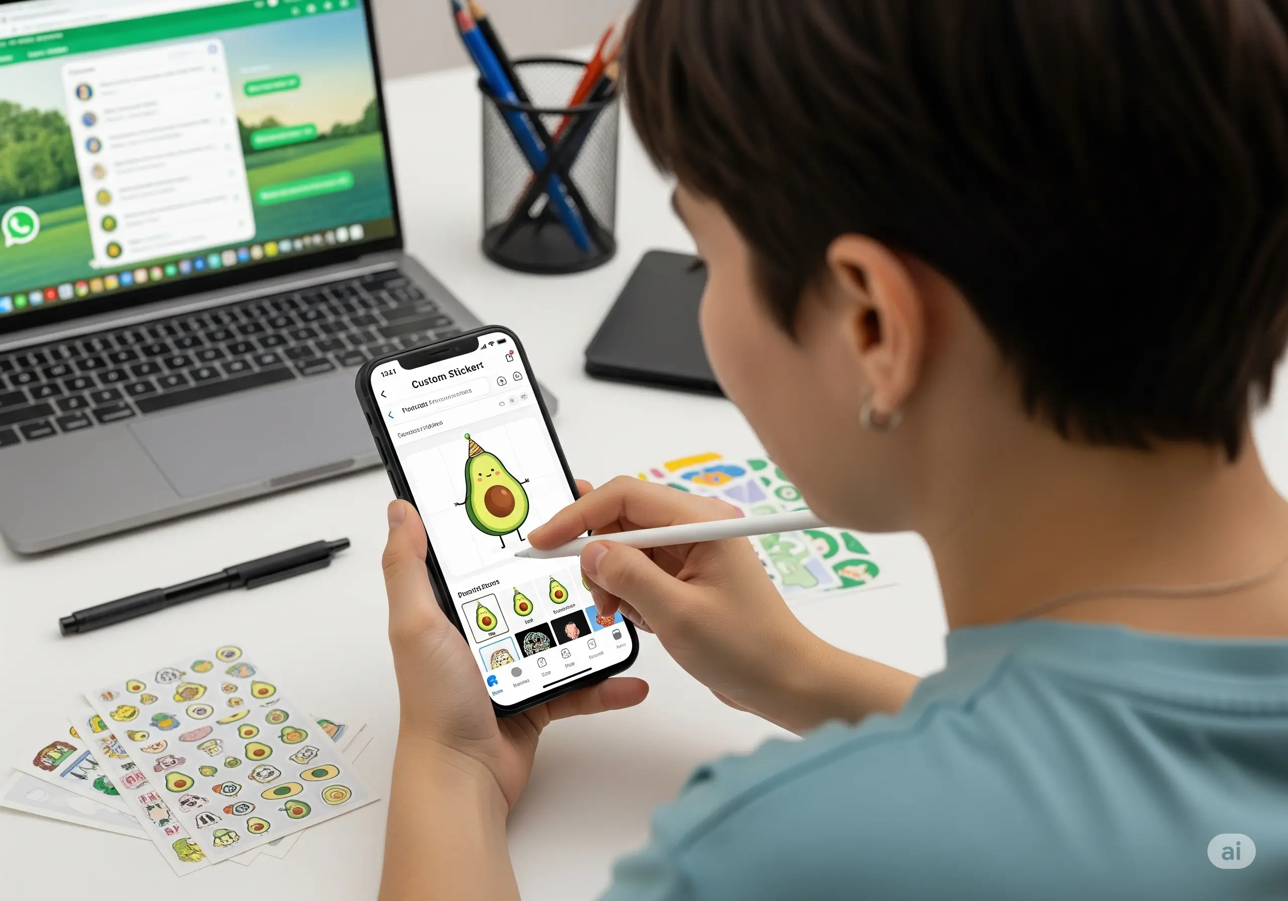 Figurinhas no WhatsApp