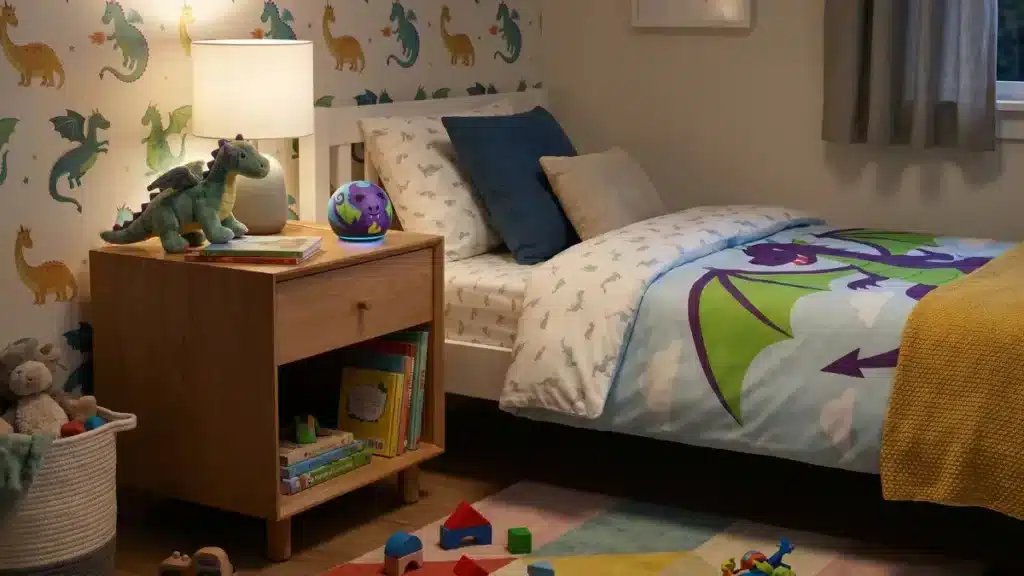 Imagem atual: Echo Dot no Quarto de Criança: Rotinas, Histórias e Limites de Uso 2026